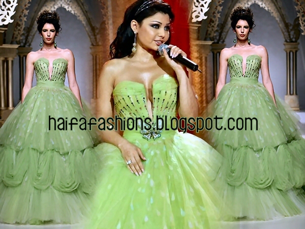 Haifa Wehbe dressed by Nicolas Jebran many different occasions 
